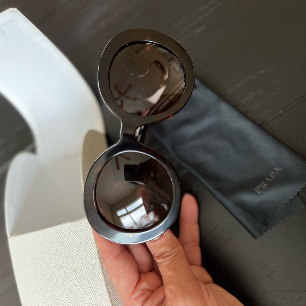 Authentic Prada Baroque tortoise sunglasses.